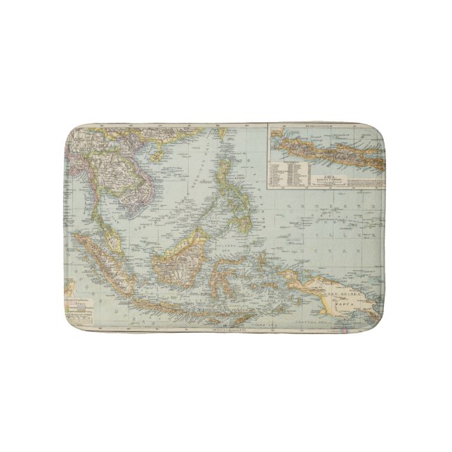 Indo china and Malaysian Archipelago Bath Mat (Front)