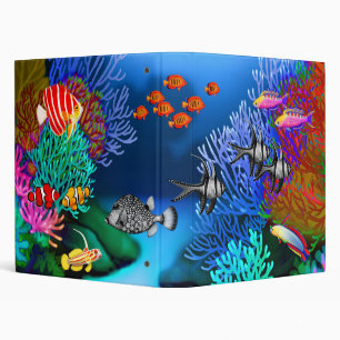 Indo Pacific Coral Reef Fish Binder