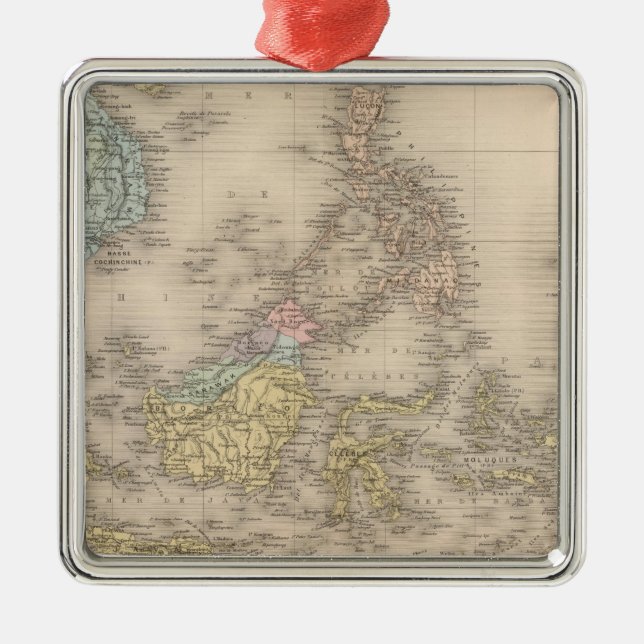 Indochina archipelago of Asia Metal Ornament (Front)