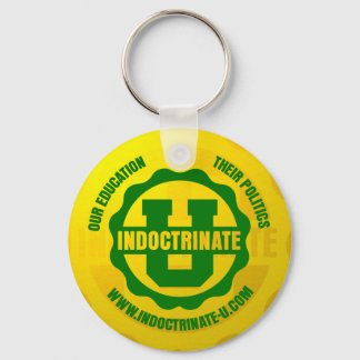 "Indoctrinate U" Radiation Logo Keychain