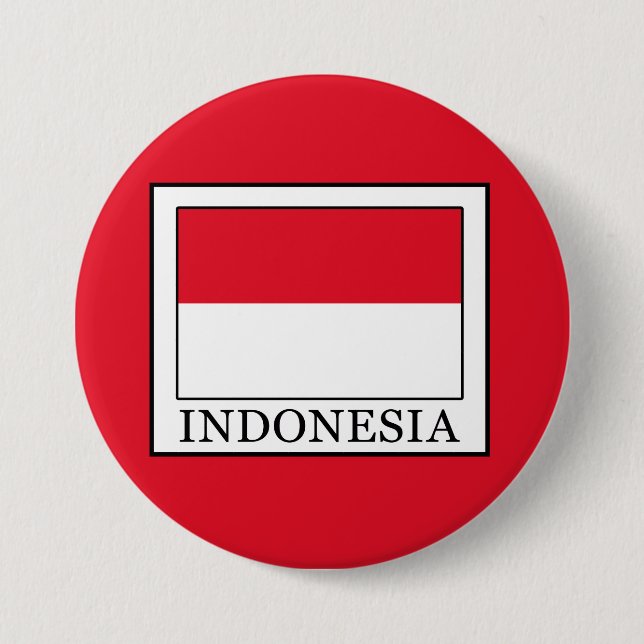 Indonesia 3 Inch Round Button (Front)