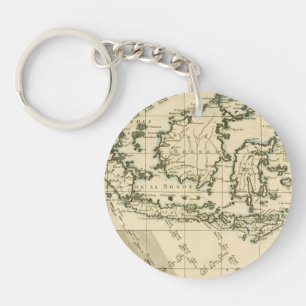 Indonesia and the Philippines Keychain