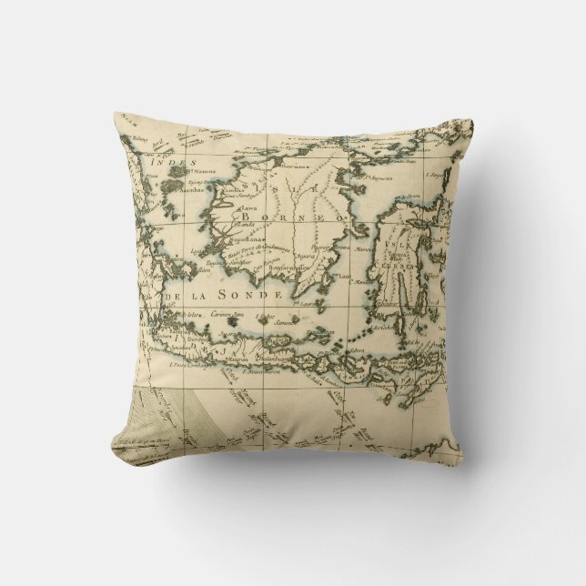 Indonesia and the Philippines Throw Pillow (Front)