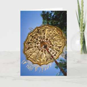 Indonesia, Bali Temple Umbrella Card