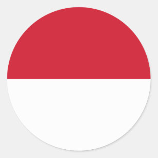 indonesia classic round sticker