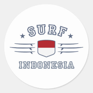 Indonesia Classic Round Sticker