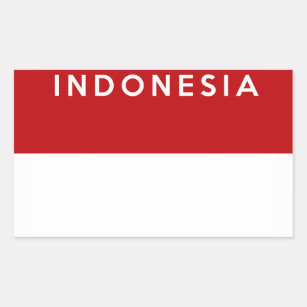 indonesia country flag text name sticker