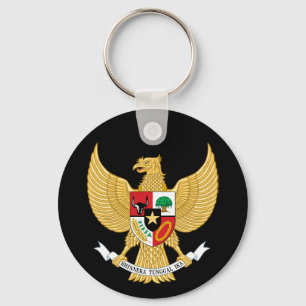 indonesia emblem keychain