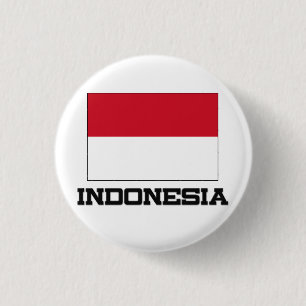 Indonesia Flag 1 Inch Round Button