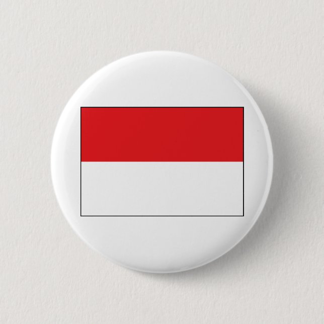 Indonesia Flag 2 Inch Round Button (Front)