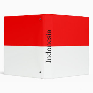 Indonesia Flag Binder
