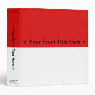 Indonesia Flag Binder