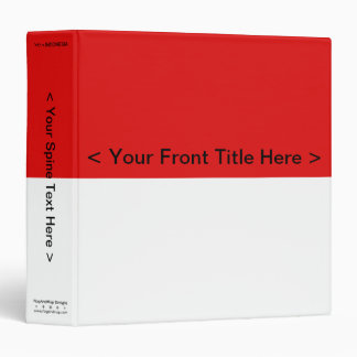 Indonesia Flag Binder
