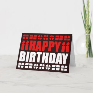 Indonesia Flag Birthday Card