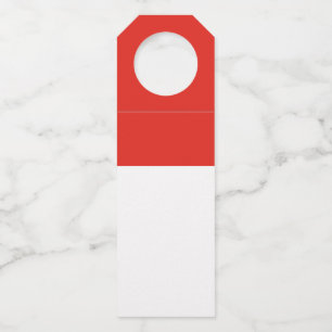 Indonesia flag bottle tag