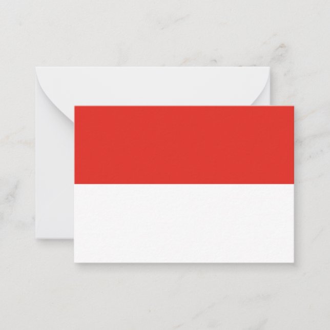Indonesia flag card (Front)