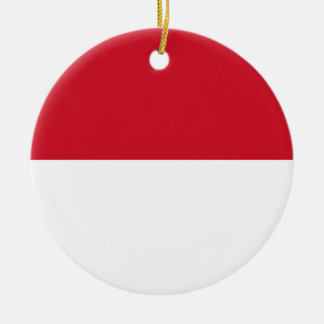 Indonesia Flag Ceramic Ornament