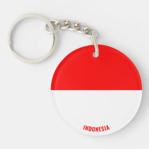 Indonesia Flag Charming Patriotic Keychain
