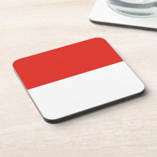 Indonesia flag coaster