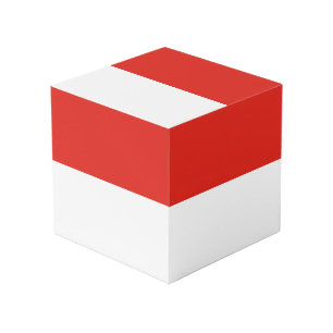 Indonesia flag cube