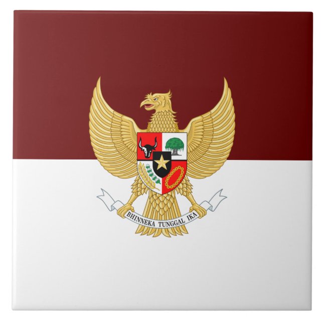 Indonesia flag-emblem tile (Front)