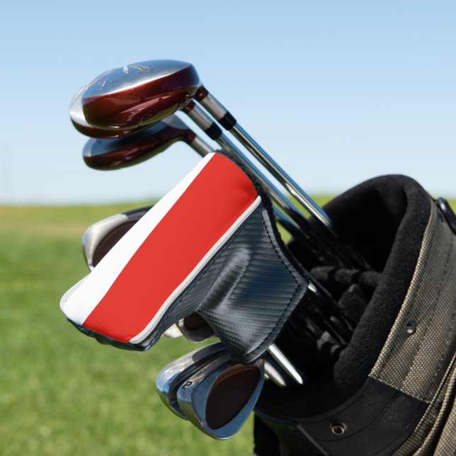 Indonesia flag golf head cover (In Situ)