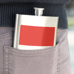 Indonesia flag hip flask