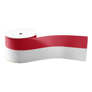 Indonesia Flag & Indonesia travel, holiday/sports Grosgrain Ribbon