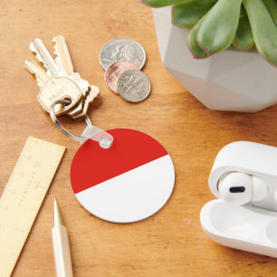 Indonesia flag keychain