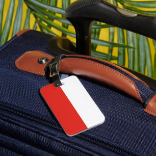 Indonesia flag luggage tag