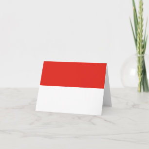 Indonesia flag note card