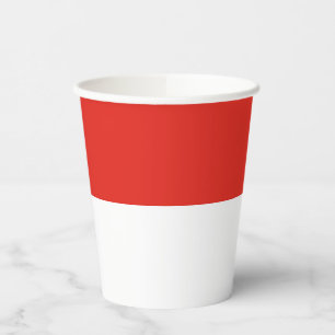 Indonesia flag paper cups