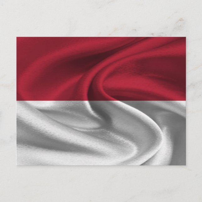 Indonesia Flag Postcard (Front)