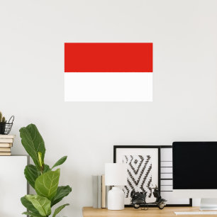Indonesia flag poster
