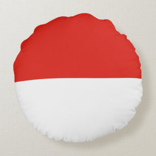 Indonesia flag round pillow