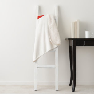 Indonesia flag sherpa blanket
