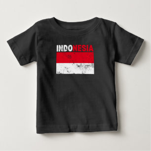 Indonesia Flag Vintage T-Shirt