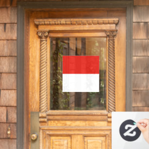 Indonesia flag window cling