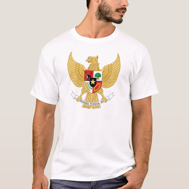 Indonesia, ID, Coat of arms T-Shirt (Front)