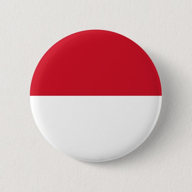 Indonesia ID, Jakarta, Flag 2 Inch Round Button (Front)