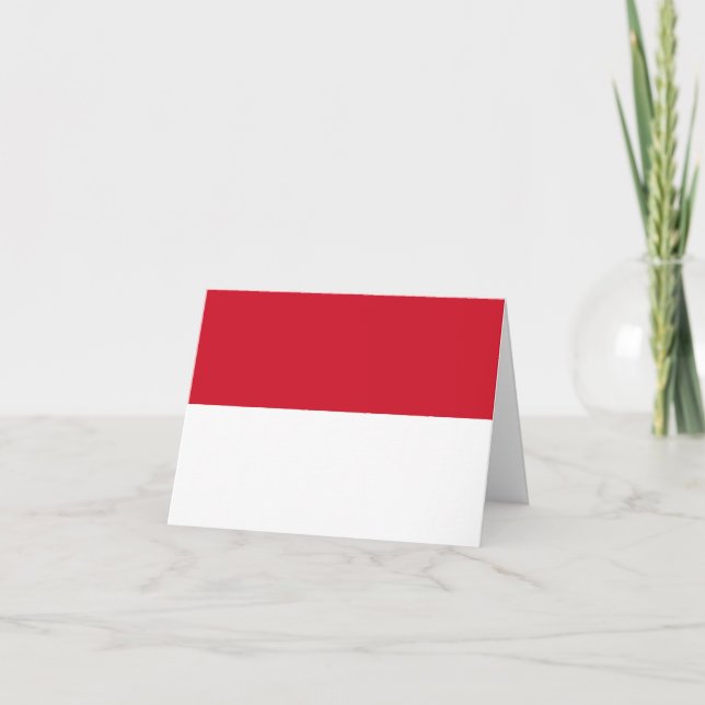Indonesia (Indonesian) Flag Card (Front)