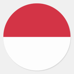 Indonesia – Indonesian Flag Classic Round Sticker
