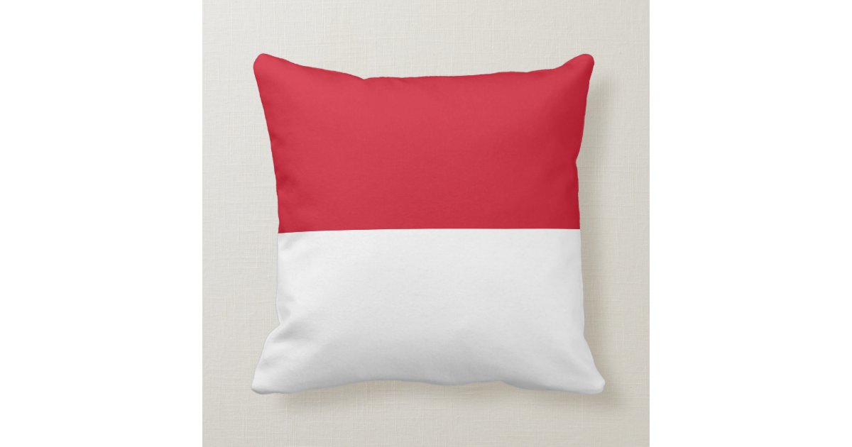 Indonesia (Indonesian) Flag Throw Pillow | Zazzle.ca