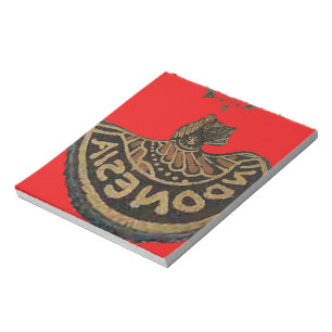 Indonesia Javanese Shadow Puppet Cultural Art Notepad