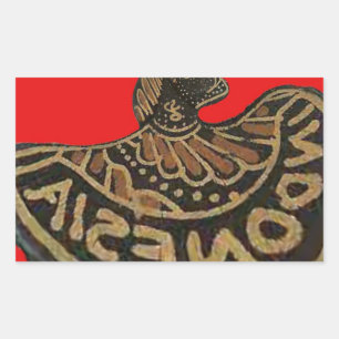 Indonesia Javanese Shadow Puppet Cultural Art Sticker