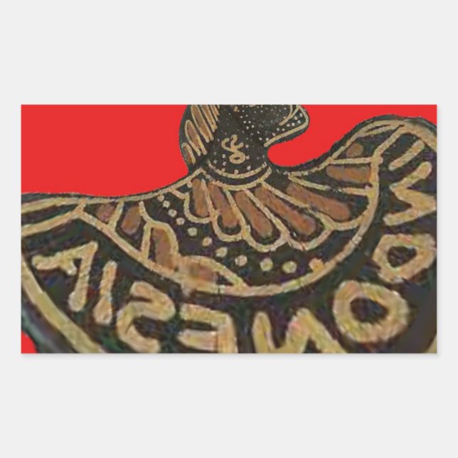 Indonesia Javanese Shadow Puppet Cultural Art Sticker (Front)