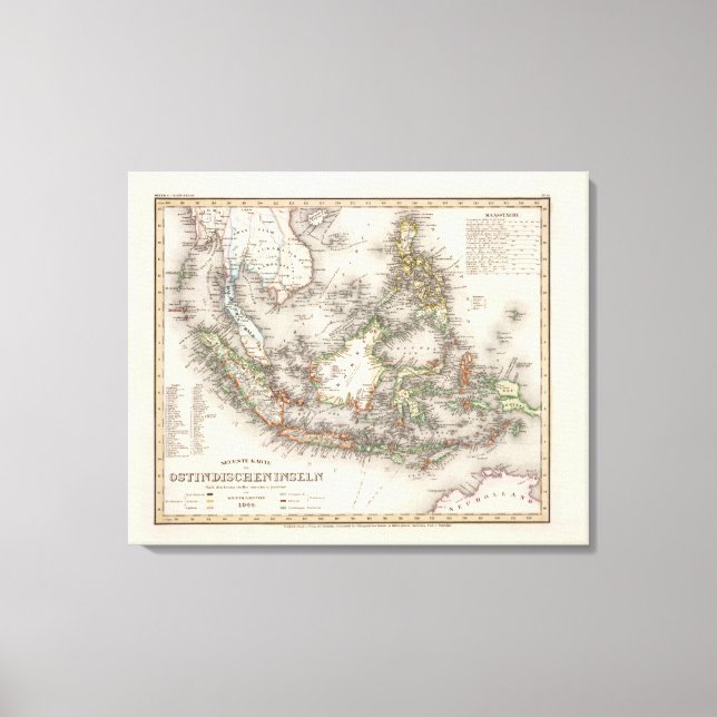 Indonesia, Malaysia Canvas Print (Front)