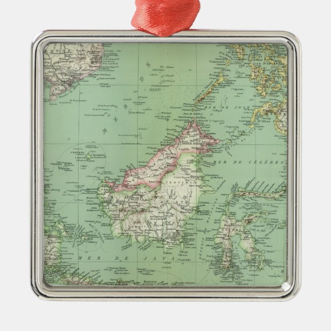 Indonesia, Malaysia Metal Ornament (Front)