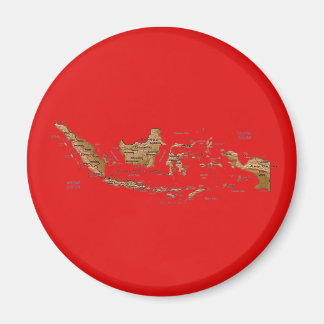 Indonesia Map Magnet