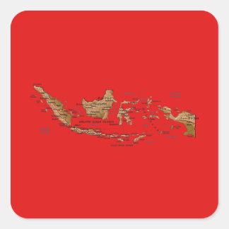 Indonesia Map Sticker